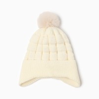Шапка детская MINAKU, размер 46-48, молочная