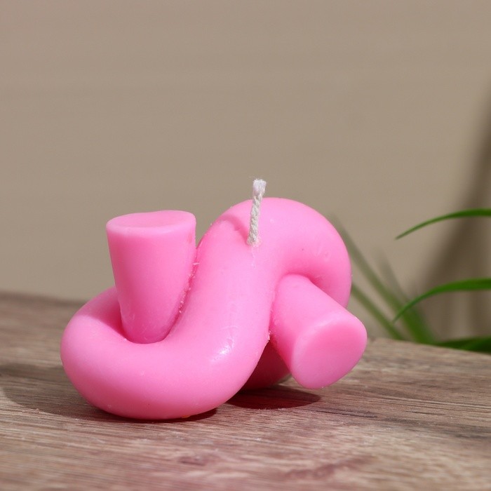 Свеча "Узелок" 8х5х5 см, соевый воск МИКС