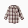 Рубашка фланелевая Крошка Я, рост 92-98 см, коричневая