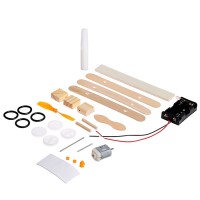 Электронный конструктор «Электросамолёт», деревянный, на батарейках