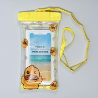 Водонепроницаемый чехол для телефонов, размер 22×11 см, «уточки», жёлтый