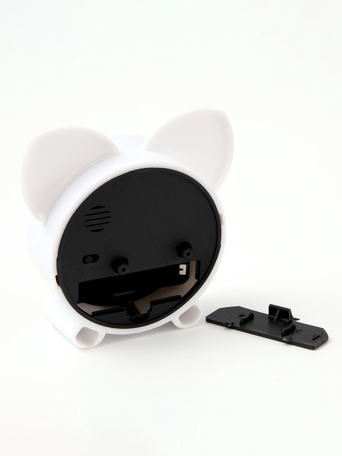 Часы будильник настольные детские «Кошечка», 8×8.7 см