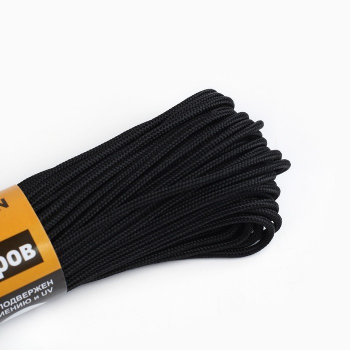 Паракорд 275, d=2.2 мм, 30 м, нейлон, чёрный
