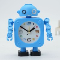 Часы - будильник настольные «Робот» с органайзером, дискретный ход, d-6.5 см, 12×15 см, АА