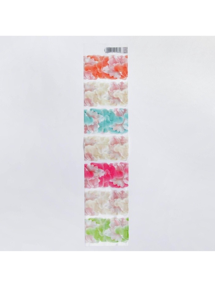 Термонаклейки на 7 яиц «Счастье рядом» на пасху, 7.3×34.2 см