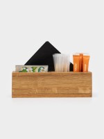 Подставка для специй деревянная Adelica, 4 секции, дуб