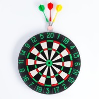 Дартс "В цель", d-35 см, толщина 2 см, 3 дротика, дротик 14.2 х 3.2 см