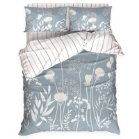 Комплект постельного белья  "Этель" 2 сп Dandelion wine 175*215 см, , 200*220 см,  50*70 см -2 шт, поплин 125 г/м2, хлопок