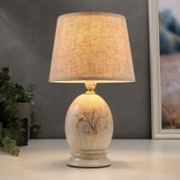 Лампа настольная 16403/1 E14 40Вт бежевый 17х17х29 см RISALUX