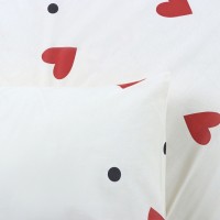 Постельное бельё «Этель» 1.5 сп First love 143×215 см,150×214 см, 70×70 см -2 шт., бязь 125 г/м², хл 100%