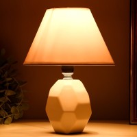 Настольная лампа "Жаклин" E14 40Вт белый 18х18х24 см RISALUX