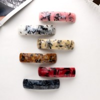 Заколка-автомат для волос "Сильва" мраморный принт, 9 см, микс