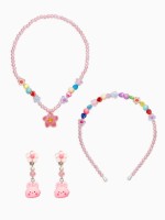 Комплект детский «Выбражулька. Кролик», 3 предмета: клипсы, бусы, ободок, цветной