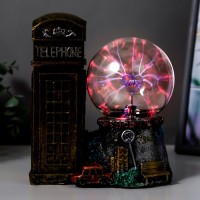 Плазменный шар полистоун "Лондонская телефонная будка" 19,5х15х16 см