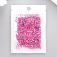 Бисер стекло 11/0 "Цилиндр. Фуксия глянец" 10 гр