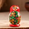 Матрёшка «Божья коровка», красное платье, 5 кукольная, 9-11 см