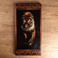 Нарды "Шерхан", деревянная доска 60 х 60 см, с полем для игры в шашки