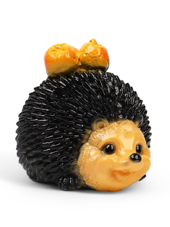 Садовая фигура из гипса «Еж с яблоками», 14×19×16 см