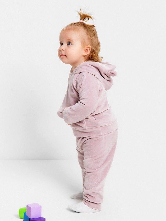 Костюм для девочки (толстовка, брюки) «Крошка Я», рост 68-74 см, лиловый