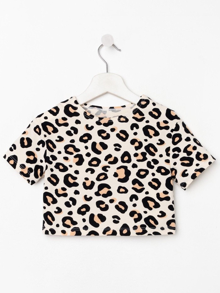 Футболка детская укороченная KAFTAN "Trendy" р.36 (134-140)