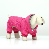 Комбинезон «Нежный путь» на меховом подкладе, M (ДС 30, ОШ 30, ОГ 40 см), розовый