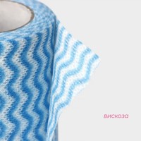 Салфетки для уборки Доляна, рулон, многоразовые, безворсовые, 45 шт., 20×20 см, цвет голубой