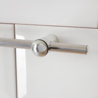 Рейлинг 60 см, d=1 см, c комплектом для монтажа, хромированные