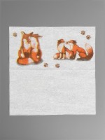 Салфетки бумажные «Лисички», 24×24 см, 50 шт.