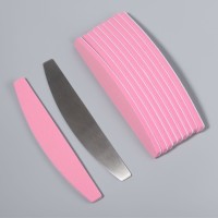 Основа для пилки со сменными файлами для ногтей, шлифовка, набор 10 шт