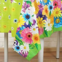 Скатерть «Цветочная поляна», 120х220 см, 35 мкм