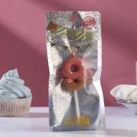 Свеча в торт "Клубничная глазурь", цифра "9", розовая