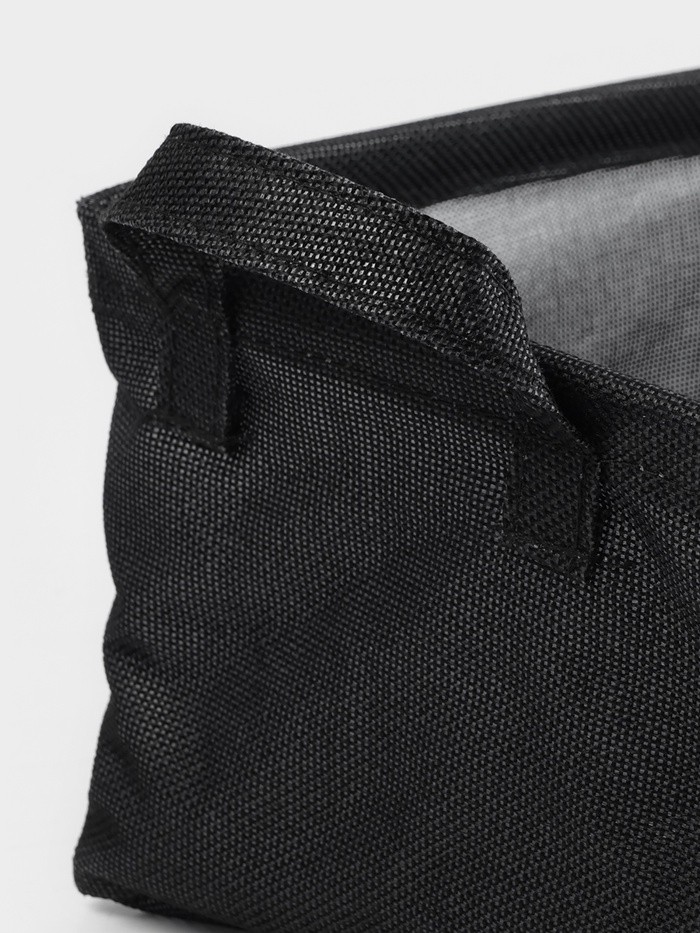 Корзинка для мелочей с ручками Доляна «Тильма», 30×20×12 см, серая