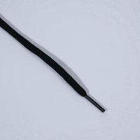 Шнурки для обуви, пара, круглые, d=5 мм, 110 см, чёрные