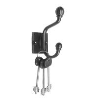 Крючок мебельный CAPPIO ELDO, двухрожковый, цвет черный