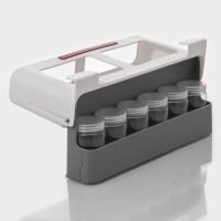 Органайзер подвесной в комплекте с банками SKYPHOS, 6 шт. (125 мл), 32×13.5×9.5 см