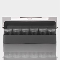 Органайзер подвесной в комплекте с банками SKYPHOS, 6 шт. (125 мл), 32×13.5×9.5 см