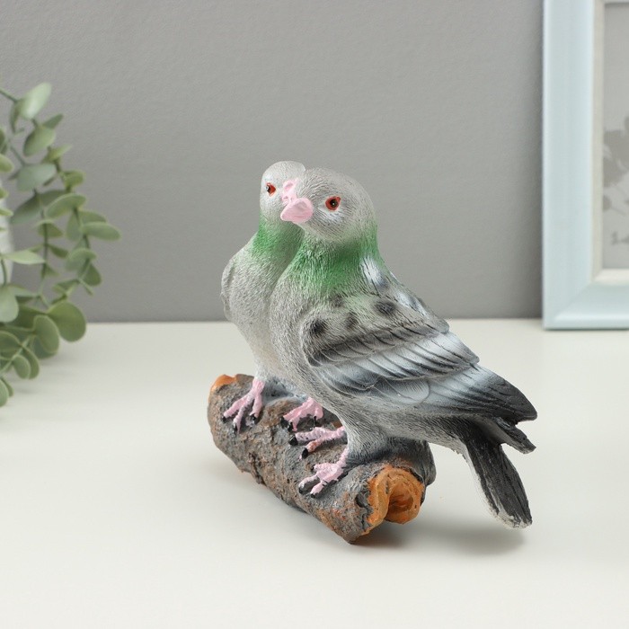 Фигурка "Влюбленные голуби" 7х18,5х15см