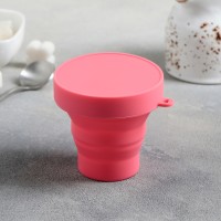 Стакан складной Доляна «Алан», силикон, 150 мл, 8.5×8 см, МИКС