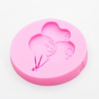 Молд «Шарики», 6,5×6,5 см, цвет розовый