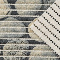 Коврик для дома Доляна «Галька», 40×65 см, рисунок МИКС, серый