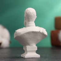 Бюст "Император Александр III" белый, 4,5х2,5х6,5см