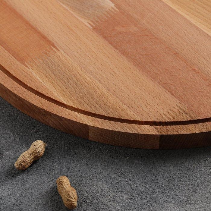 Доска для пиццы Премиум, d=50 см, мaссив бук