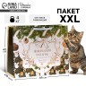 Пакет подарочный новогодний ламинированный «Новогодний подарок», XL 49×40×19 см