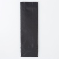 Пакет бумажный фасовочный, матовый, графит-серебро, 5,5 х 3 х 17 см