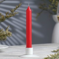 Ароматическая свеча парафиновая хозяйственная «Малина», 17×2 см, 40 г