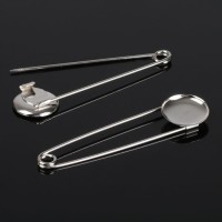 Основа для булавки (набор 3шт), 7 см, площадка 1,9 см, цвет золото