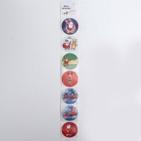 Наклейки   в рулоне "Дедушка Мороз", 500 шт,3,8 х 3,8 см