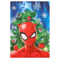 Аппликация фольгой на новый год «Человек-паук», набор для творчества