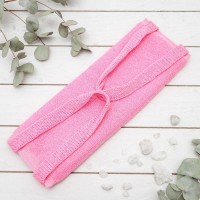 Мочалка - лента для тела Доляна «Нежность», хлопковая, 10×35 см, МИКС