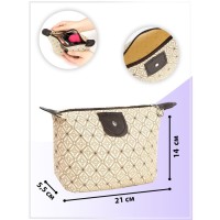 Косметичка на молнии, цвет чёрный/белый